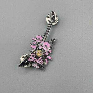 2006 Hard Rock Cafe Pink Label Barbie Pin ONLY Guitar Pink Skull Crossbones